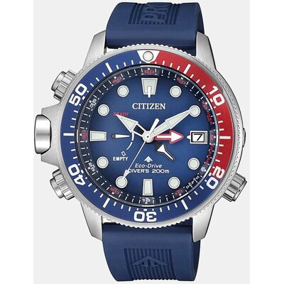 Citizen Reloj de hombre Aqualand BN2038-01L de caucho azul. Azul Citizen Reloj de hombre Aqualand BN2038-01L de caucho azul. Azul