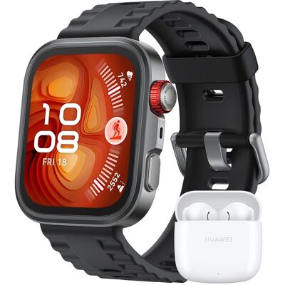 Huawei Watch Fit 4 Pro Negro Smartwatch + Auriculares Watch FreeBuds SE 2 blancos. Negro Huawei Watch Fit 4 Pro Negro Smartwatch + Auriculares Watch FreeBuds SE 2 blancos. Negro