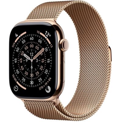 Apple Watch Series 11 GPS + Cellular 46mm Titanio oro con Correa Milanese Loop Oro (M-L). Titanio Oro Apple Watch Series 11 GPS + Cellular 46mm Titanio oro con Correa Milanese Loop Oro (M-L). Titanio Oro