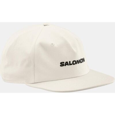 Salomon Gorra con visera plana unisex LOGO FLAT CAP . (L-XL) Blanco Salomon Gorra con visera plana unisex LOGO FLAT CAP . (L-XL) Blanco