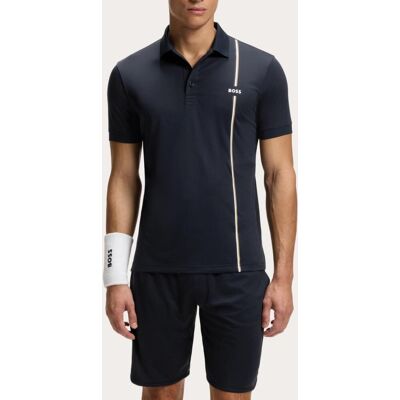 Boss Polo manga corta de tenis de hombre tejido técnico . (003) Azul marino Boss Polo manga corta de tenis de hombre tejido técnico . (003) Azul marino