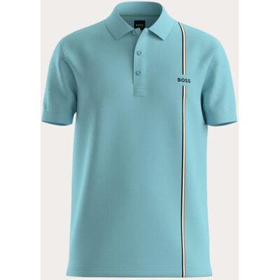 Boss Polo manga corta de tenis de hombre tejido técnico . (002) Azul Cielo Boss Polo manga corta de tenis de hombre tejido técnico . (002) Azul Cielo