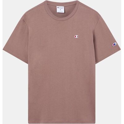 Champion Camisetas Casual de Hombre Crewneck T-Shirt . Marrón Champion Camisetas Casual de Hombre Crewneck T-Shirt . Marrón