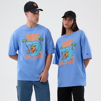 new era Camiseta de hombre Character Graphic. (L) Azul pastel new era Camiseta de hombre Character Graphic. (L) Azul pastel