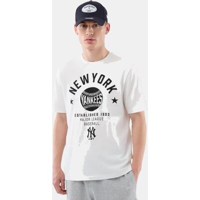 new era Camiseta de hombre Graphic New York Yankees. (M) Blanco new era Camiseta de hombre Graphic New York Yankees. (M) Blanco