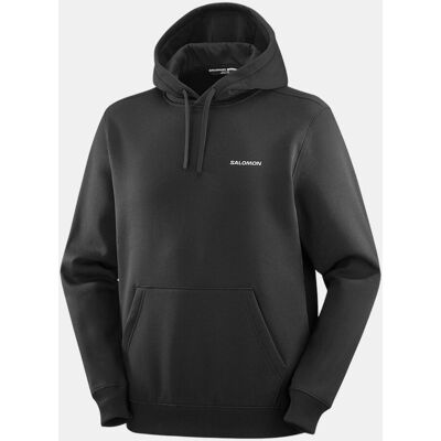 Salomon Sudadera con capucha para hombre CHEST LOGO HOODIE M . Negro Salomon Sudadera con capucha para hombre CHEST LOGO HOODIE M . Negro