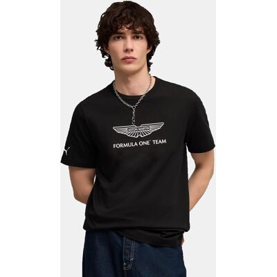 Puma Camisetas M-C de Casual de Hombre AMF1 Essential Big Logo Tee . Negro Puma Camisetas M-C de Casual de Hombre AMF1 Essential Big Logo Tee . Negro