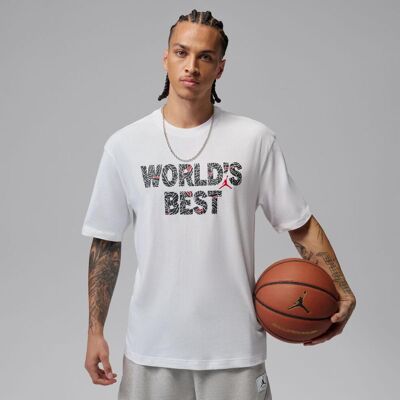 Jordan Camisetas de Hombre BRK BEST GFX SS CREW . Blanco Jordan Camisetas de Hombre BRK BEST GFX SS CREW . Blanco