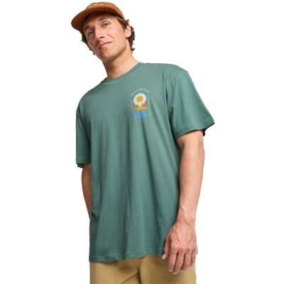 Billabong Camiseta para hombre Sun Down Premium . Verde Billabong Camiseta para hombre Sun Down Premium . Verde