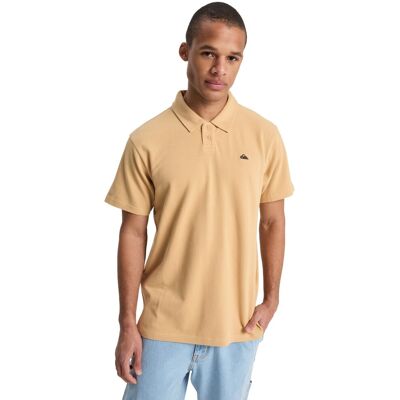 Quiksilver Polo de manga corta para hombre Mw Pique Polo . (L) Marrón Quiksilver Polo de manga corta para hombre Mw Pique Polo . (L) Marrón