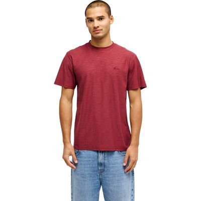 Quiksilver Camiseta de hombre Slub Roundneck . (XL) Rojo cereza Quiksilver Camiseta de hombre Slub Roundneck . (XL) Rojo cereza