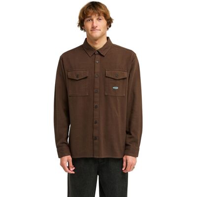 Billabong Camisa de hombre Since 73 Del Mar Flannel . (XXL) Marrón Billabong Camisa de hombre Since 73 Del Mar Flannel . (XXL) Marrón