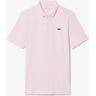 Lacoste Polo de hombre de golf de corte regular con protección uv de manga corta. (S) Rosa claro Lacoste Polo de hombre de golf de corte regular con protección uv de manga corta. (S) Rosa claro