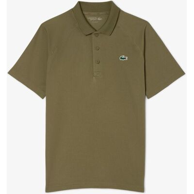 Lacoste Polo de hombre de corte regular con protección UV de manga corta. (XS) Verde militar Lacoste Polo de hombre de corte regular con protección UV de manga corta. (XS) Verde militar
