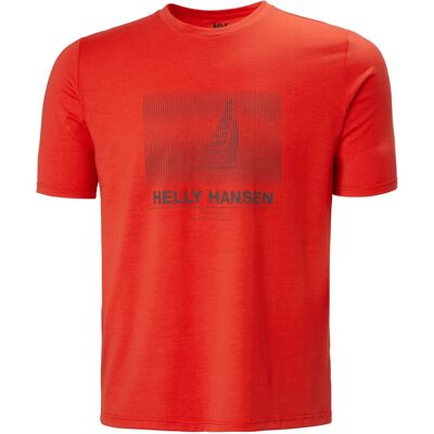 Helly Hansen Camiseta hombre HP Race Graphic . (L) Rojo Helly Hansen Camiseta hombre HP Race Graphic . (L) Rojo