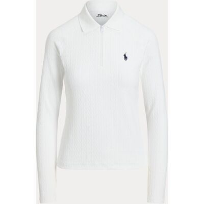 Ralph Lauren Polo de mujer de manga larga con cremallera . (S) Blanco Ralph Lauren Polo de mujer de manga larga con cremallera . (S) Blanco
