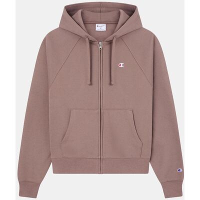 Champion Sudaderas Casual de Mujer Full Zip Hoodie Sweatshirt . (L) Marrón Champion Sudaderas Casual de Mujer Full Zip Hoodie Sweatshirt . (L) Marrón