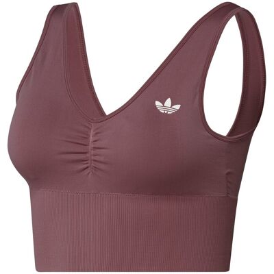 Adidas Camiseta de mujer Trefoil Essentials Originals. (L) Burdeos Adidas Camiseta de mujer Trefoil Essentials Originals. (L) Burdeos