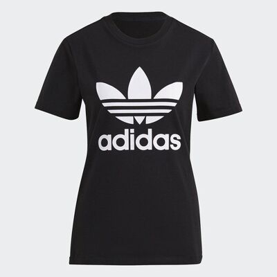 Adidas Camiseta de mujer Trefoil Originals. (38) Negro Adidas Camiseta de mujer Trefoil Originals. (38) Negro