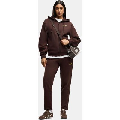 Puma Chandal de Casual de Mujer Metallic Hooded Standard Sweat . Marrón Puma Chandal de Casual de Mujer Metallic Hooded Standard Sweat . Marrón