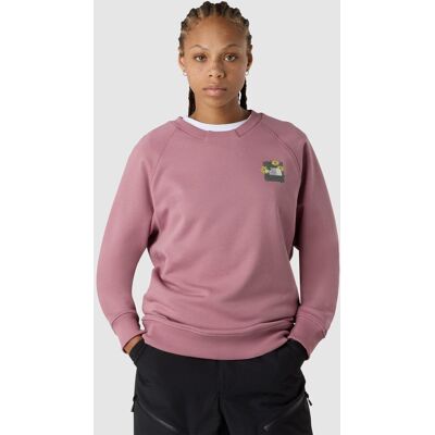 The North Face Sudadera holgada con estampado gráfico de mujer Connect . (L) Rosa The North Face Sudadera holgada con estampado gráfico de mujer Connect . (L) Rosa