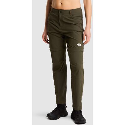 The North Face Pantalón recto de corte regular convertible para mujer Exploration . (L) Verde The North Face Pantalón recto de corte regular convertible para mujer Exploration . (L) Verde
