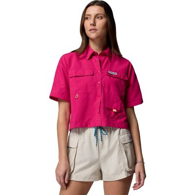 Columbia Camisa manga corta de mujer PFG Open Water™ . (XS) Fucsia Columbia Camisa manga corta de mujer PFG Open Water™ . (XS) Fucsia