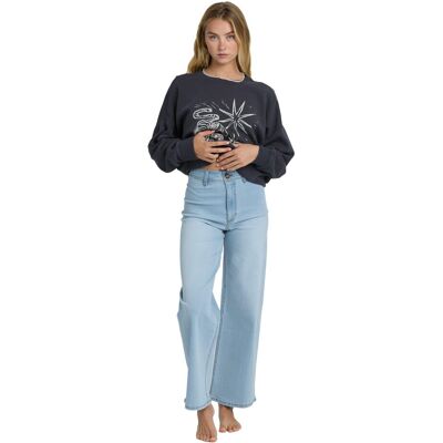 Billabong Vaquero de corte ancho de mujer Free Fall Indigo . (XS-S) Azul Billabong Vaquero de corte ancho de mujer Free Fall Indigo . (XS-S) Azul