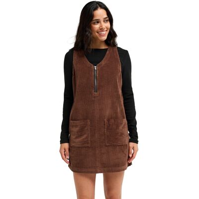 Roxy Minivestido sin mangas con cuello en V de mujer Wild Tide . (L) Marrón Roxy Minivestido sin mangas con cuello en V de mujer Wild Tide . (L) Marrón