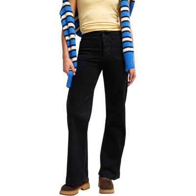 Roxy Vaquero ancho en denim de mujer Island Mood . (L) Azul Roxy Vaquero ancho en denim de mujer Island Mood . (L) Azul