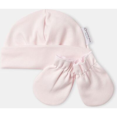 Cotton Juice Baby Home Conjunto gorro y manoplas recién nacido . Rosa niño Cotton Juice Baby Home Conjunto gorro y manoplas recién nacido . Rosa niño