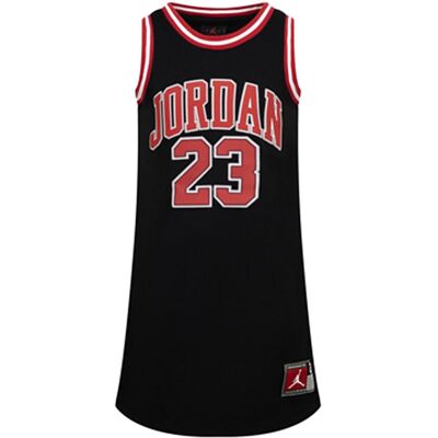 Jordan Vestido de niña 23 Jersey Dress . (10 años) Negro / Rojo Jordan Vestido de niña 23 Jersey Dress . (10 años) Negro / Rojo