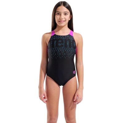 Arena Bañador de niños Feel con espalda en V Painterly. (7 años) Negro Arena Bañador de niños Feel con espalda en V Painterly. (7 años) Negro
