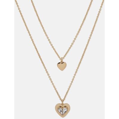 DKNY Collar Core dorado con cristal. Blanco DKNY Collar Core dorado con cristal. Blanco