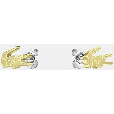 Lacoste Pendientes Crocodile de acero dorado. Oro Lacoste Pendientes Crocodile de acero dorado. Oro
