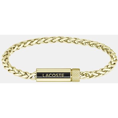 Lacoste Pulsera de hombre Spelt de acero con logo. Amarillo Lacoste Pulsera de hombre Spelt de acero con logo. Amarillo