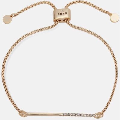 DKNY Pulsera Core dorada con cristal. Blanco DKNY Pulsera Core dorada con cristal. Blanco