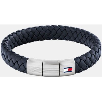 Tommy Hilfiger Pulsera de hombre Round Braided de acero. Plateado Tommy Hilfiger Pulsera de hombre Round Braided de acero. Plateado