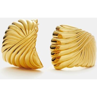 Missoma Pendientes Oversized Studs de Onda dorados. Oro Missoma Pendientes Oversized Studs de Onda dorados. Oro