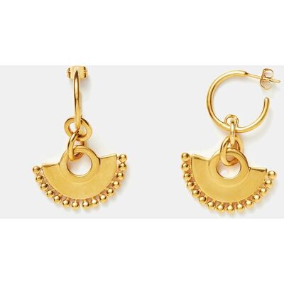 Missoma Pendientes de aro pequeños Candelabro Zenyu dorados. Oro Missoma Pendientes de aro pequeños Candelabro Zenyu dorados. Oro