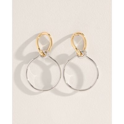 Tintoretto Pendientes de doble aro. (única) Plata Tintoretto Pendientes de doble aro. (única) Plata