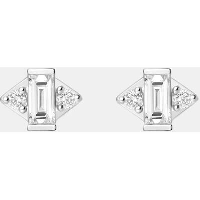 Djula Pendientes Endless de oro y diamantes. Blanco Djula Pendientes Endless de oro y diamantes. Blanco