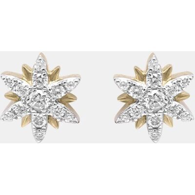 Djula Pendientes Magic Touch de oro y diamante. Blanco Djula Pendientes Magic Touch de oro y diamante. Blanco