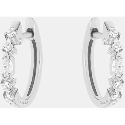 Djula Pendientes Fairytale de oro y diamante. Blanco Djula Pendientes Fairytale de oro y diamante. Blanco