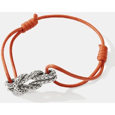 John Hardy Pulsera Chain Love Knot con cordón. (M-L) Naranja John Hardy Pulsera Chain Love Knot con cordón. (M-L) Naranja