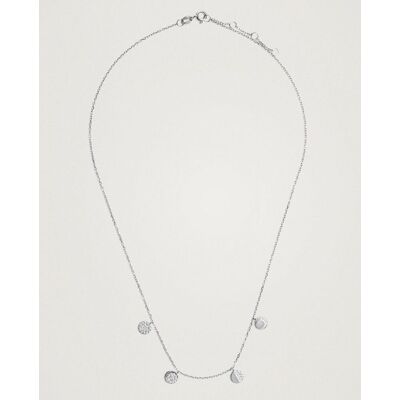 Parfois Collar de plata de ley con abalorios en plateado. Plateado Parfois Collar de plata de ley con abalorios en plateado. Plateado