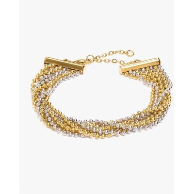 Parfois Pulsera con charms de acero inoxidable en liso. Multicolor Parfois Pulsera con charms de acero inoxidable en liso. Multicolor