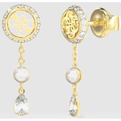 Guess Pendientes tiny pearly de acero dorado. Oro Guess Pendientes tiny pearly de acero dorado. Oro