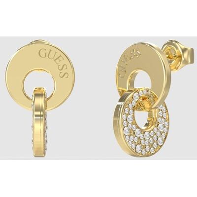 Guess Pendientes blooming summer de acero dorado. Oro Guess Pendientes blooming summer de acero dorado. Oro