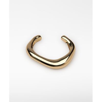 Adolfo Dominguez Pulsera brazalete metálico irregular. Dorado Adolfo Dominguez Pulsera brazalete metálico irregular. Dorado